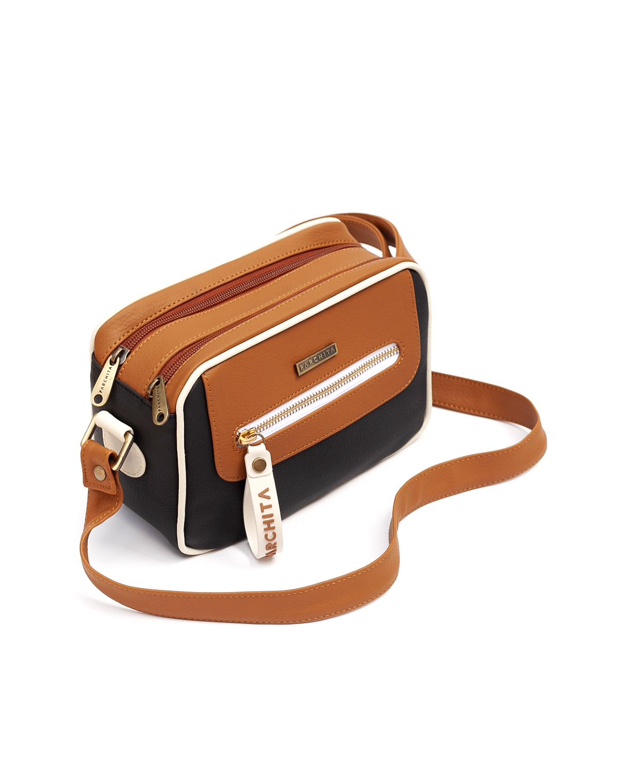 1 Crossbody bag Shitake Black + Honey Parchita Matisse Canada